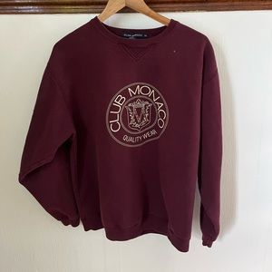 Vintage rare club Monaco crest crewneck sweatshirt!